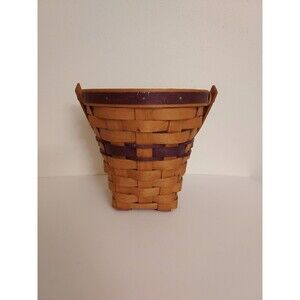 Longaberger 1994 Lilac Vintage Basket With Handle And Plastic Liner 6.5" High